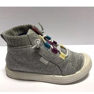 Keds Toddlers’ Breaker Mid Grey Sneakers, Girls’ Size 8 M.